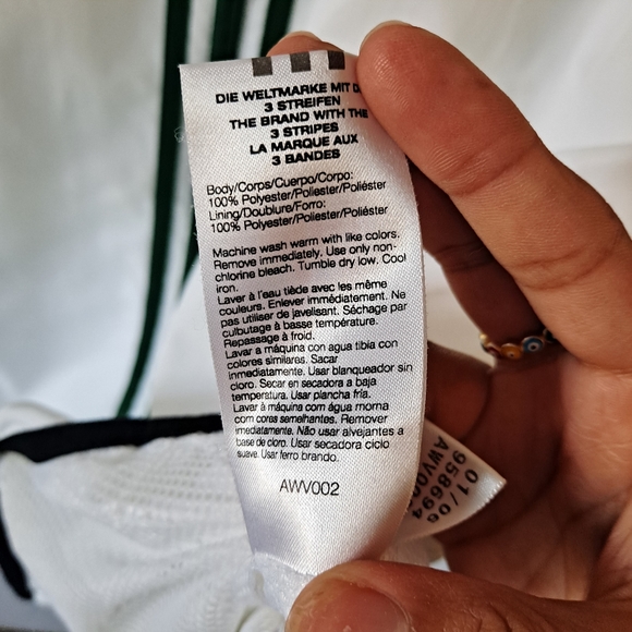 Adidas Green & White Windbreaker - Picture 7 of 9